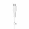 Belkin BOOST CHARGE Flex Silicone cable USB-C to USB-C 2.0 - 3M - fehér