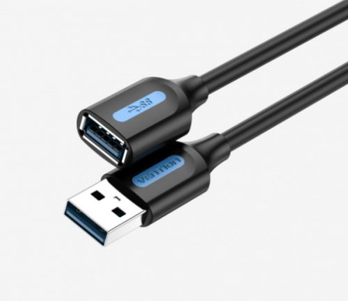 Vention USB-A 3.0/M -> USB-A 3.0/F,  (hosszabbító,PVC), 0,5m, kábel