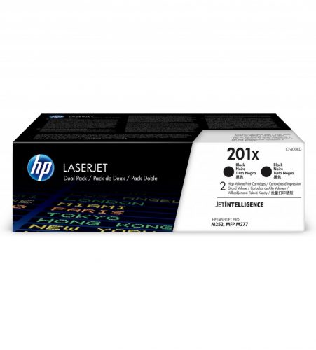 HP CF400XD Toner Black 2*2.800 oldal kapacitás No.201X