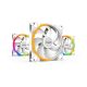 Be Quiet! Cooler 14cm - LIGHT WINGS WHITE 140mm PWM Triple Pack (RGB, 1700rpm, 20,6dB, fehér)