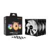 Be Quiet! Cooler 12cm - LIGHT WINGS LX 120mm PWM Triple-Pack (RGB, 1600rpm, 25,5dB, fekete)