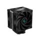 DeepCool CPU Cooler - AK400 ZERO DARK PLUS (28 dB; max, 101,02 m3/h; 4pin, 4 db heatpipe, 12cm, PWM)