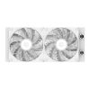 ID-Cooling CPU Water Cooler - ZOOMFLOW 240 XT V2 WHITE (25dB; max. 140,16 m3/h; 2x12cm, A-RGB LED, fehér)