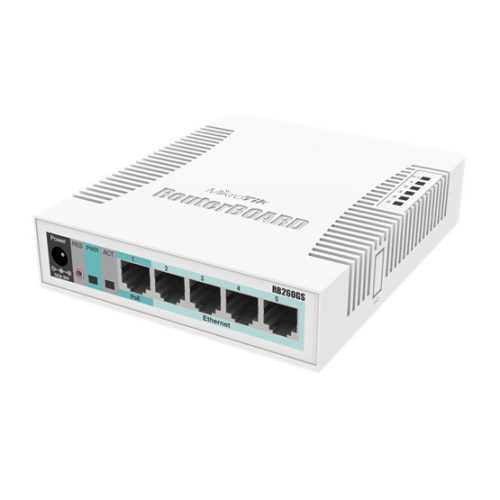 MikroTik RB260GS switch, SwitchOS