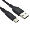 Dviced Cable USB-A to USB-C silicone 1,25m - Black