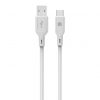 Dviced Cable USB-A to USB-C silicone 1,25m - White