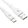 Dviced Cable USB-A to USB-C silicone 1,25m - White