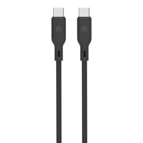 Dviced Cable USB-C to USB-C silicone 1,25m - Black