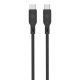 Dviced Cable USB-C to USB-C silicone 1,25m - Black