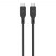 Dviced Cable USB-C to USB-C silicone 1,25m - Black