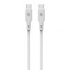 Dviced Cable USB-C to USB-C silicone 1,25m - White