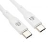 Dviced Cable USB-C to USB-C silicone 1,25m - White