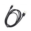 Dviced Cable USB-A to USB-C Nylon Textile 1,25m - Black