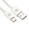 Dviced Cable USB-A to USB-C Nylon Textile 1,25m - White