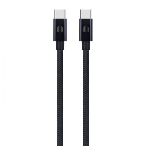 Dviced Cable USB-C to USB-C Nylon Textile 0,25m - Black