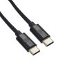 Dviced Cable USB-C to USB-C Nylon Textile 0,25m - Black