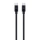 Dviced Cable USB-C to USB-C Nylon Textile 1,25m - Black