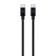 Dviced Cable USB-C to USB-C Nylon Textile 1,25m - Black