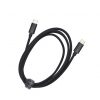 Dviced Cable USB-C to USB-C Nylon Textile 1,25m - Black