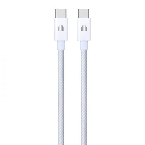 Dviced Cable USB-C to USB-C Nylon Textile 1,25m - White