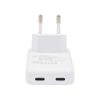 Dviced Slim Wall charger 45W GaN 2 USB-C EU - White