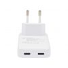 Dviced Slim Wall charger 45W GaN 2 USB-C EU - White