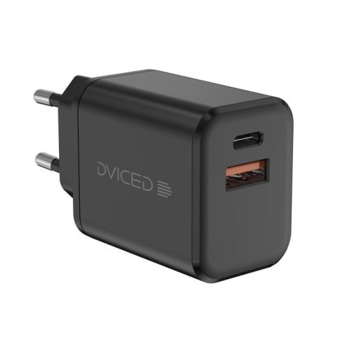 Dviced Wall charger 35W GaN 1 USB-A, 1 USB-C EU - Black