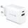 Dviced Wall charger 35W GaN 1 USB-A, 1 USB-C EU w cable - White