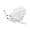 Dviced Wall charger 35W GaN 1 USB-A, 1 USB-C EU w cable - White