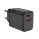 Dviced Wall charger 35W GaN 1 USB-A, 1 USB-C EU w cable - Black