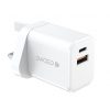 Dviced Wall charger 35W GaN 1 USB-A, 1 USB-C UK - White