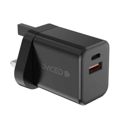 Dviced Wall charger 35W GaN 1 USB-A, 1 USB-C UK - Black