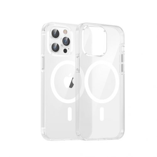 Dviced Magsafe iPhone 15 Pro Max clear case - White