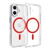 Dviced Magsafe iPhone 16 clear case - Red