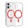 Dviced Magsafe iPhone 16 clear case - Red