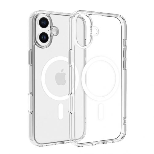 Dviced Magsafe iPhone 16 Plus clear case - White