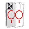 Dviced Magsafe iPhone 16 Pro clear case - Red