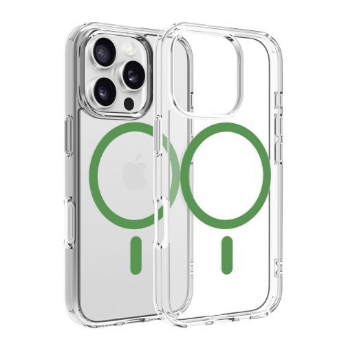 Dviced Magsafe iPhone 16 Pro clear case - Green