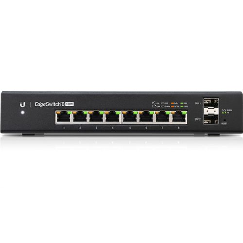 Ubiquiti EdgeSwitch, 8-portos, max. 150W PoE