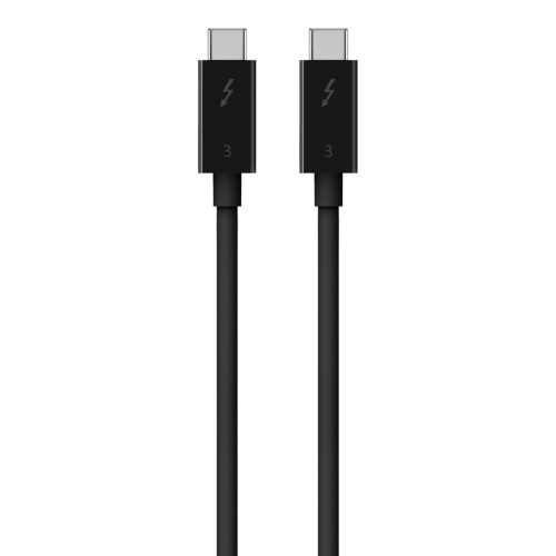 Belkin Thunderbolt 3 Cable USB-C to USB-C 100W 40Gbps 5K/Ultra HD 0.8m - fekete