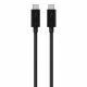 Belkin Thunderbolt 3 Cable USB-C to USB-C 100W 40Gbps 5K/Ultra HD 0.8m - fekete