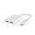 Belkin ROCKSTAR Dual USB-C Audio + Charge Adapter - White