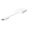 Belkin ROCKSTAR Dual USB-C Audio + Charge Adapter - White