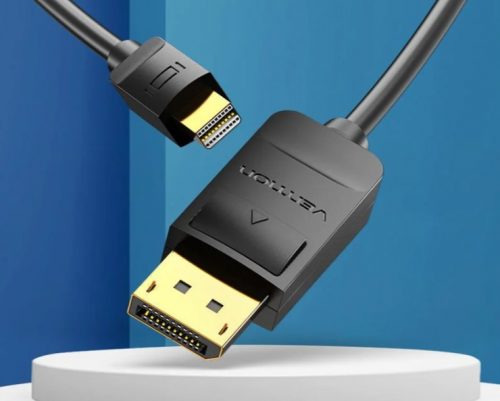 Vention mini Displayport -> Displayport,  (fekete), 2m,  kábel