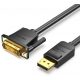 Vention Displayport -> DVI, (fekete), 1,5m, kábel