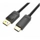 Vention Displayport 4K -> HDMI, (fekete), 5m, kábel