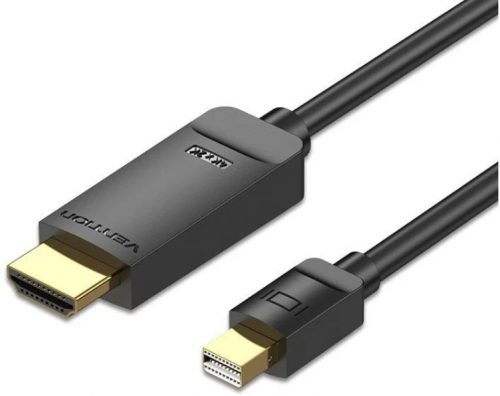 Vention mini Displayport 4K -> HDMI, (fekete), 2m,  kábel