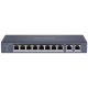 Hikvision Switch PoE - DS-3E0310P-E/M (8 port 100Mbps, 60W, 2xRJ45 1000Mbps)