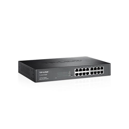 TP-Link Switch Easy Smart - TL-SG1016DE JetStream™ (16 port, 1000Mbps; fém ház, rackbe szerelhető)