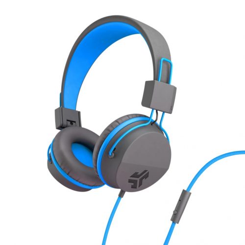 JLAB JBuddies Studio Kids Wired Headphones - Grey/Blue